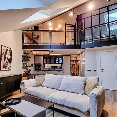 Apartment Industrial Style Loft Near Center *