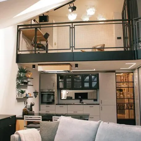 Industrial Style Loft Near Center Apartment
